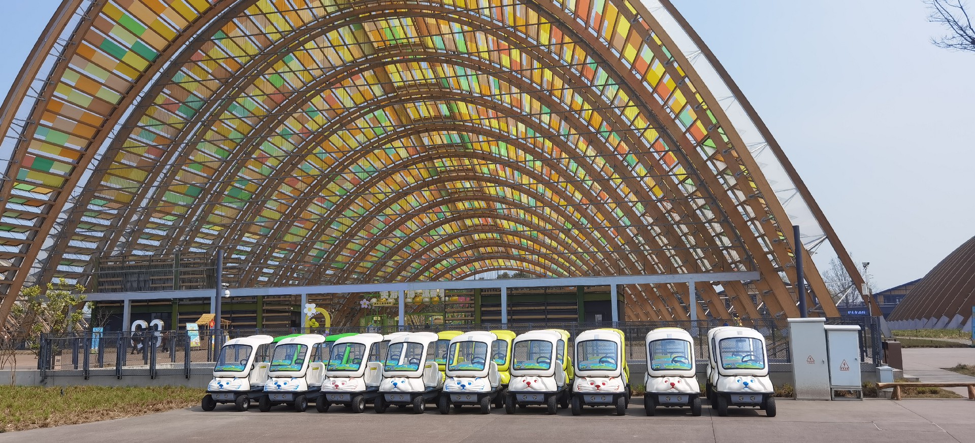 我司投入大宗共享电动车运营四川天府农博岛迎来沐春季看菜花花-公司动态-电动旅行车|景区旅行车|景区共享车|运营|出租|巡逻车|消防车|电动小火车|燃油旅行车|厂家-Bwin必赢亚洲